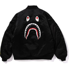 Load image into Gallery viewer, Bape SHARK LOOSE FIT MA-1 Bomber Jacket Black