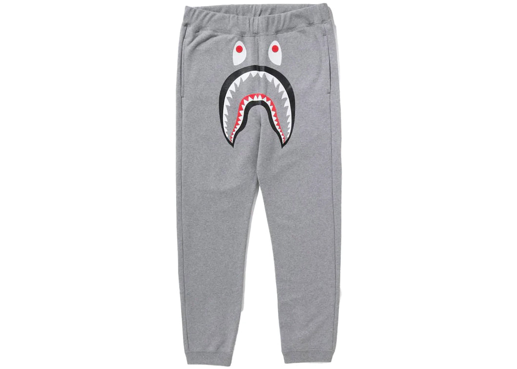 BAPE ABC Camo Shark Sweat Pants Gray