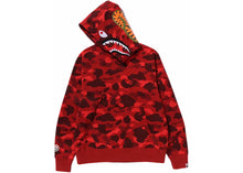 Load image into Gallery viewer, BAPE Color Camo Shark Pullover Hoodie Red