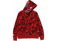Load image into Gallery viewer, BAPE Color Camo Shark Pullover Hoodie Red