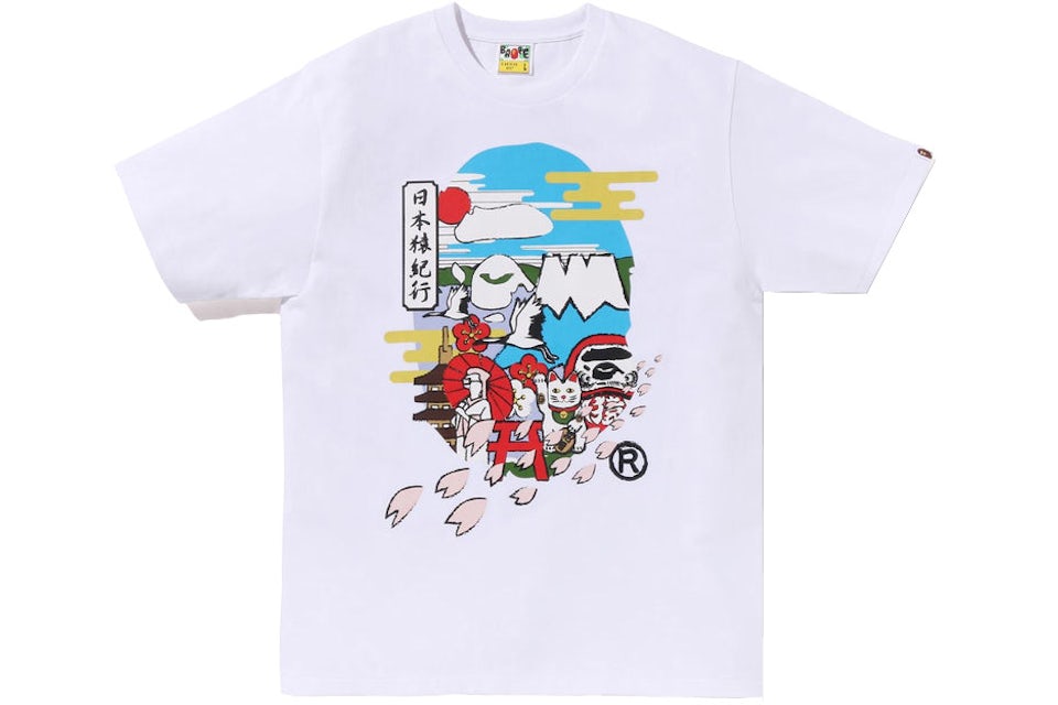 BAPE Japan Culture Ape Head Tee White