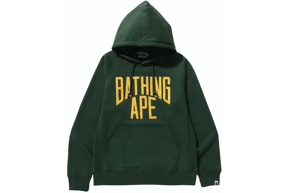 BAPE NYC Logo Pullover Hoodie Green