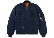 Load image into Gallery viewer, BAPE x Alpha Industries MA-1 Jacket Navy