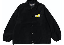 Load image into Gallery viewer, BAPE x Union Pigment Dyed Coach Jacket Black