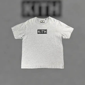 Kith Box Logo Tee - HEATHER GREY