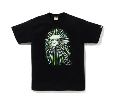 BAPE Ape Head Firework Tee Black/Green