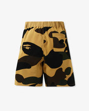 Load image into Gallery viewer, Bape Giant 1ST Camo Wide Fit Sweat Shorts Yellow