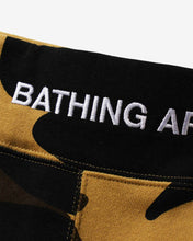 Load image into Gallery viewer, Bape Giant 1ST Camo Wide Fit Sweat Shorts Yellow