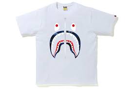 BAPE Color Camo Shark T-Shirt (SS20) White/Navy
