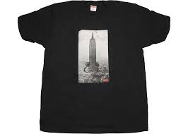 SUPREME MIKE KELLY THE EMPIRE STATE BUILDING TEE - BLACK