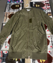 Load image into Gallery viewer, Bape Shark Bomber Olive