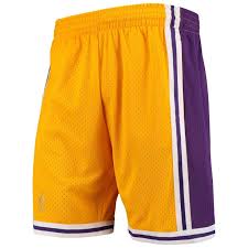 Mitchell & Ness Gold Hardwood Classics Los Angeles Lakers Shorts
