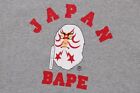 BAPE Japan College Kabuki Pullover Hoodie Gray