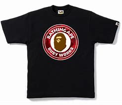 BAPE Color Camo Busy Works Tee (SS22) Black Double Red