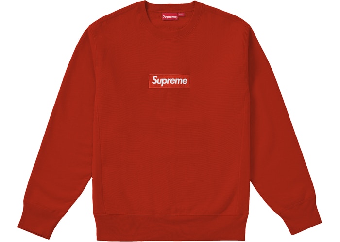 Supreme Box Logo Crewneck (FW18) Rust – Grail Finders LLC