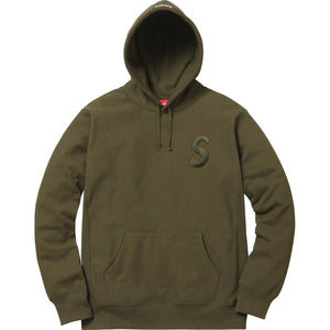 Supreme S Logo Hooded Sweatshirt Olive Brown